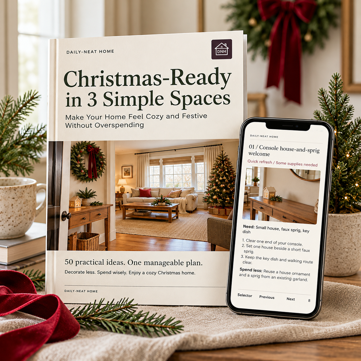 Christmas-Ready in 3 Simple Spaces